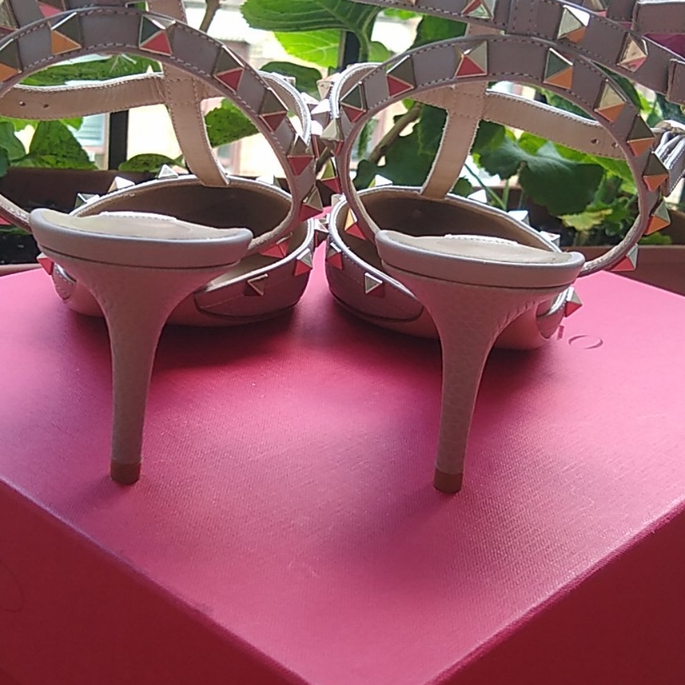Valentino Rockstud Studded Strappy Heels - Picture 6 of 7